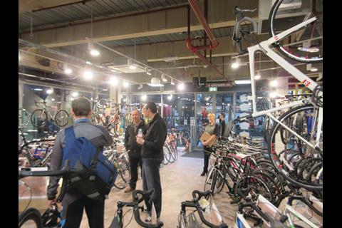 Halfords boss Matt Davies opens the Cycle Republic store